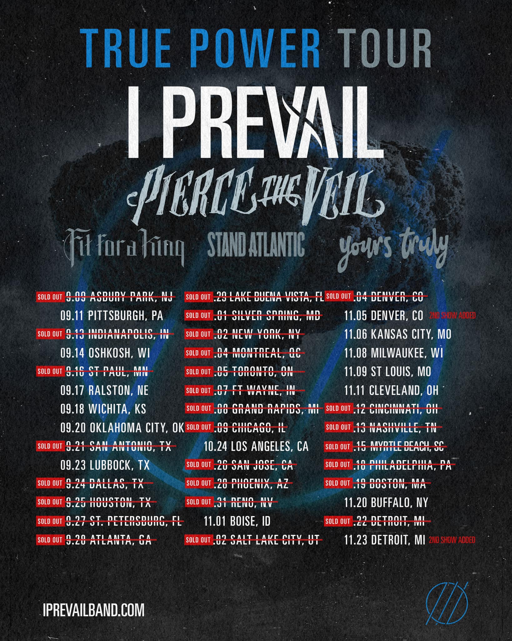 I PREVAIL TRUE POWER TOUR US 2022 Setlist Playlist by Setlist Guy - Apple  Music