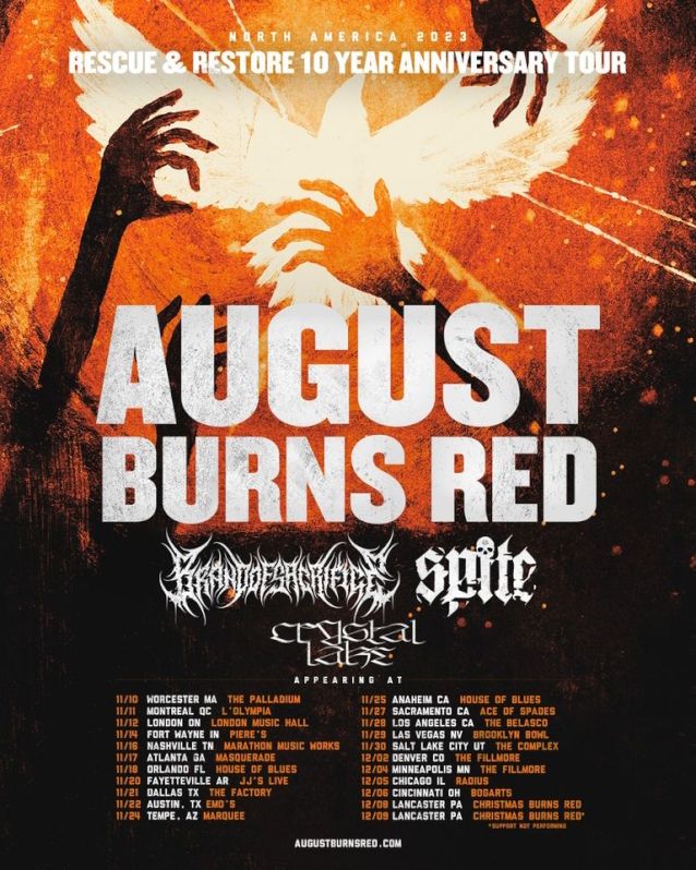 A Decade of Resilience: August Burns Red's "Rescue and Restore" Tour Hits Dallas TX